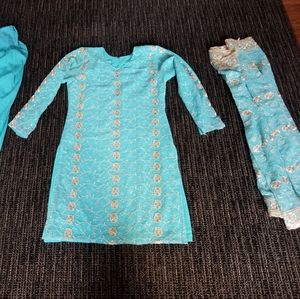 Indian Pakistani dress salwar Kameez Patiala